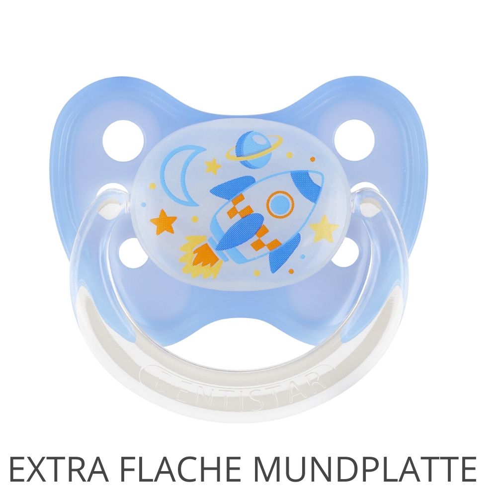 Flat Shield Night Soother Rocket size 2