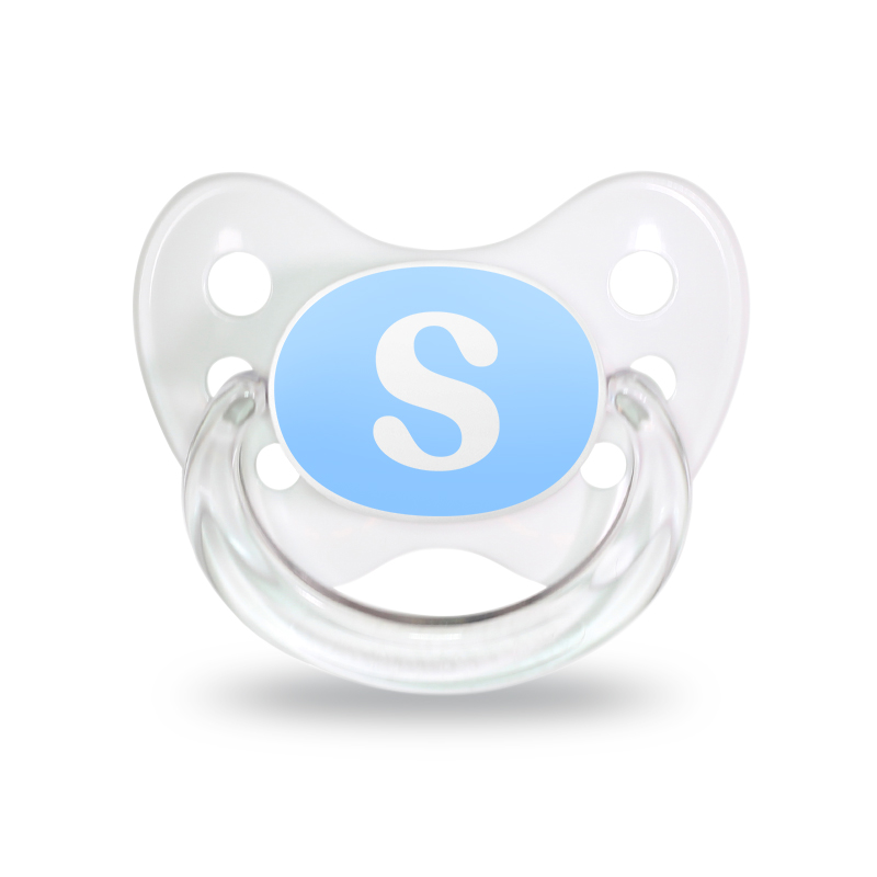 Name pacifier set of 2 with letter S Name pacifier set of 2 with letter S