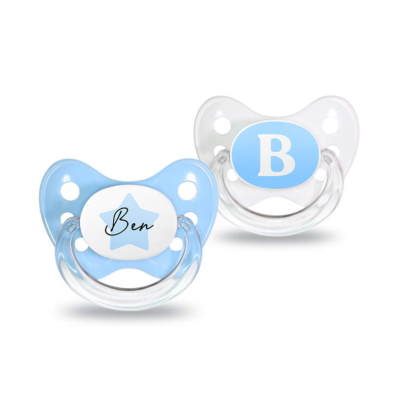 Name pacifier set of 2 Ben size 1 