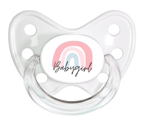 Soother Set size 3 Rainbow Babygirl
