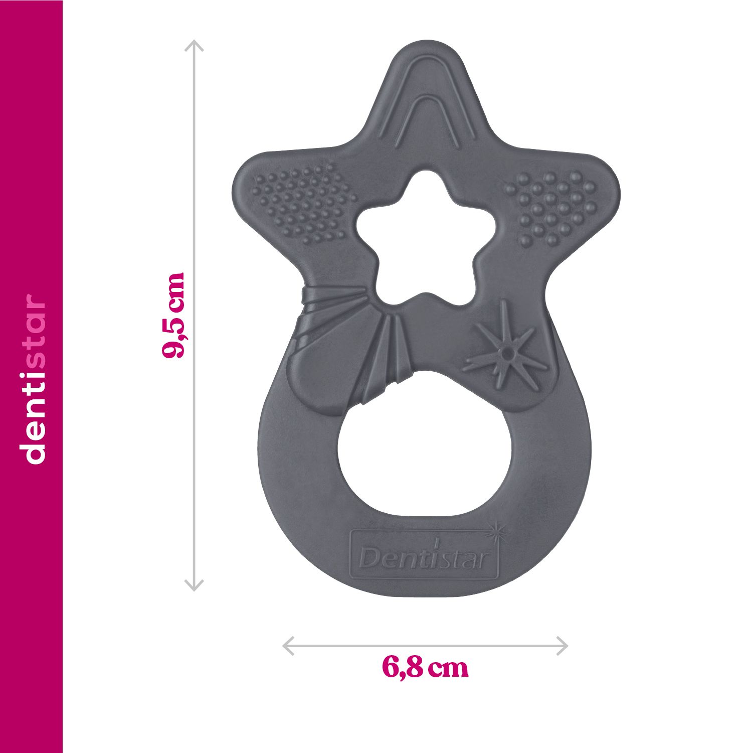 Star Teether - Grey